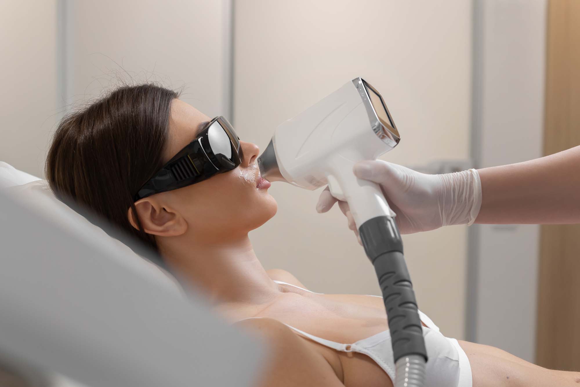 Laser facial rejuvenation