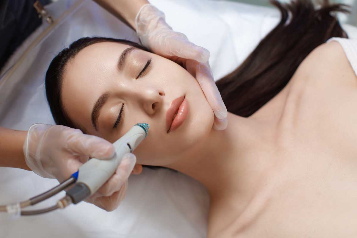 HydraFacial deep cleansing treatment